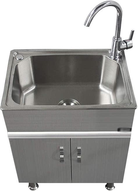 stainless steel utility tub with cabinet|large utility sinks stainless steel.